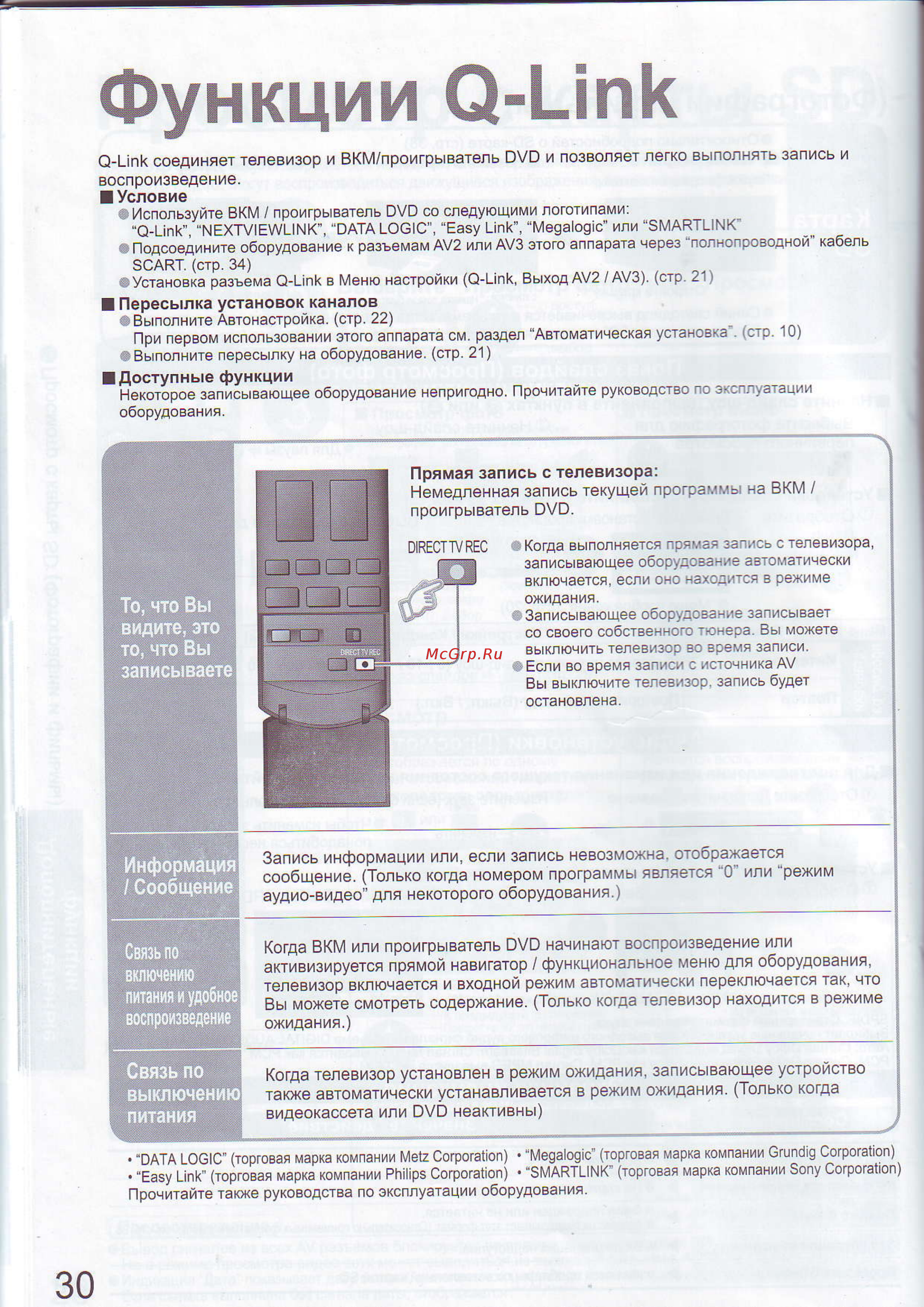 Panasonic TH-R50 PY700 [30/44] Фyнкции q link