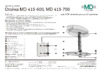 MetalDesign 415-750 (ал-дым) ножки Инструкция по эксплуатации