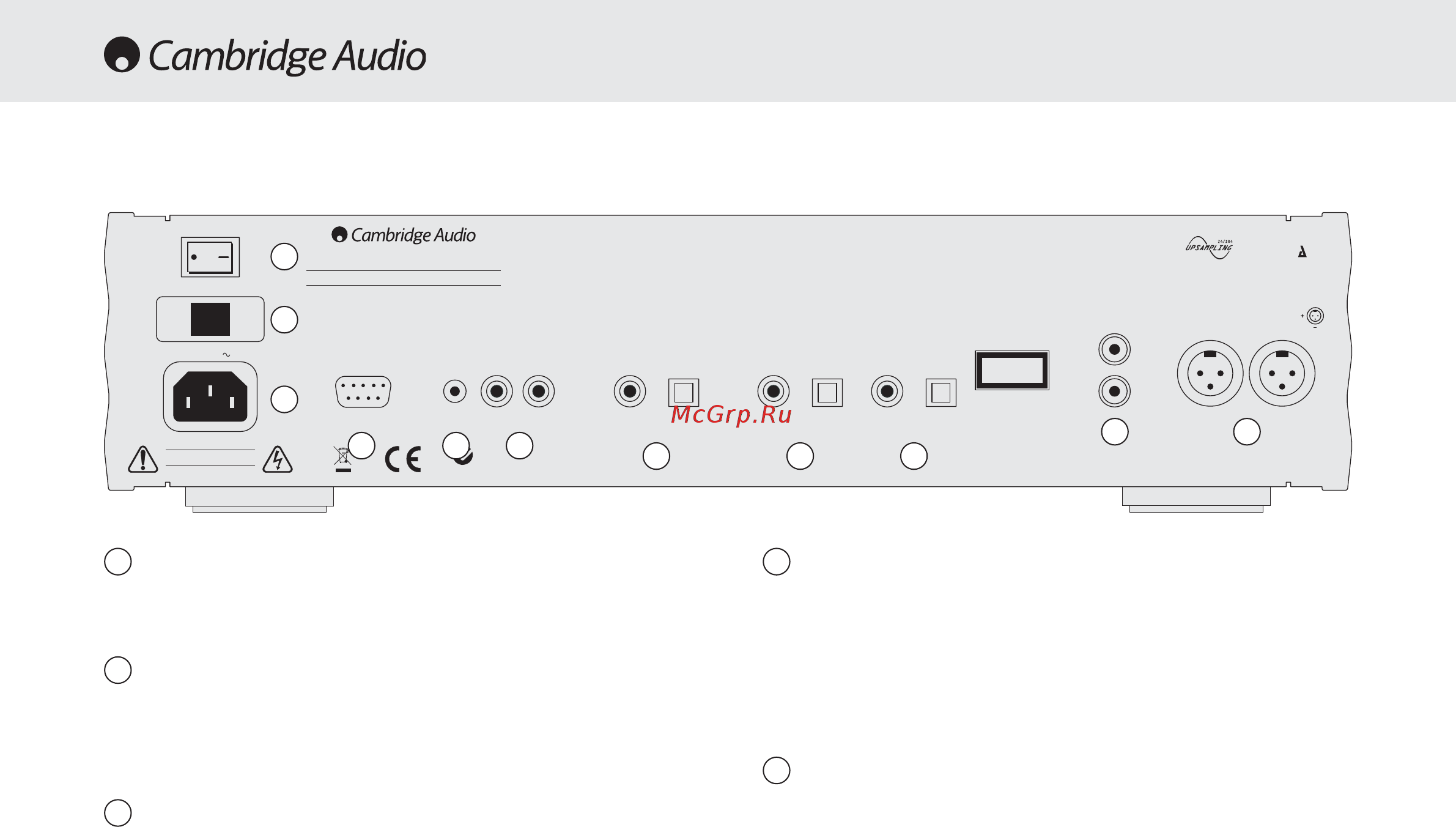 Cambridge Audio 840C V2.0 B [6/22] Соединения задней панели