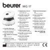 Beurer MG 17 Spa Инструкция по эксплуатации