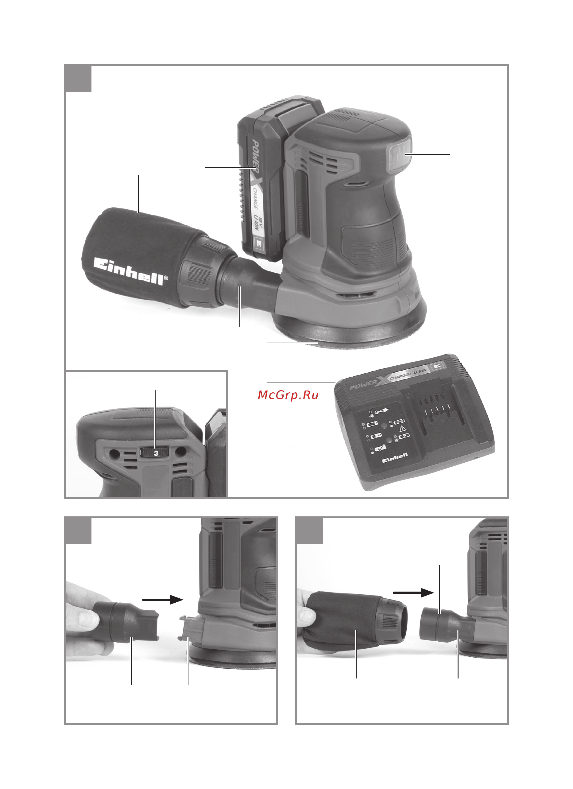 Einhell PXC TE-RS 18 Li-Solo (4462010) Инструкция по эксплуатации онлайн [2/46] 570943