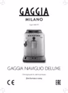 Gaggia Naviglio Deluxe Silver Инструкция по эксплуатации