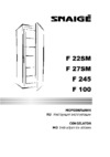 Snaige FR240-1161AAMA Инструкция по эксплуатации