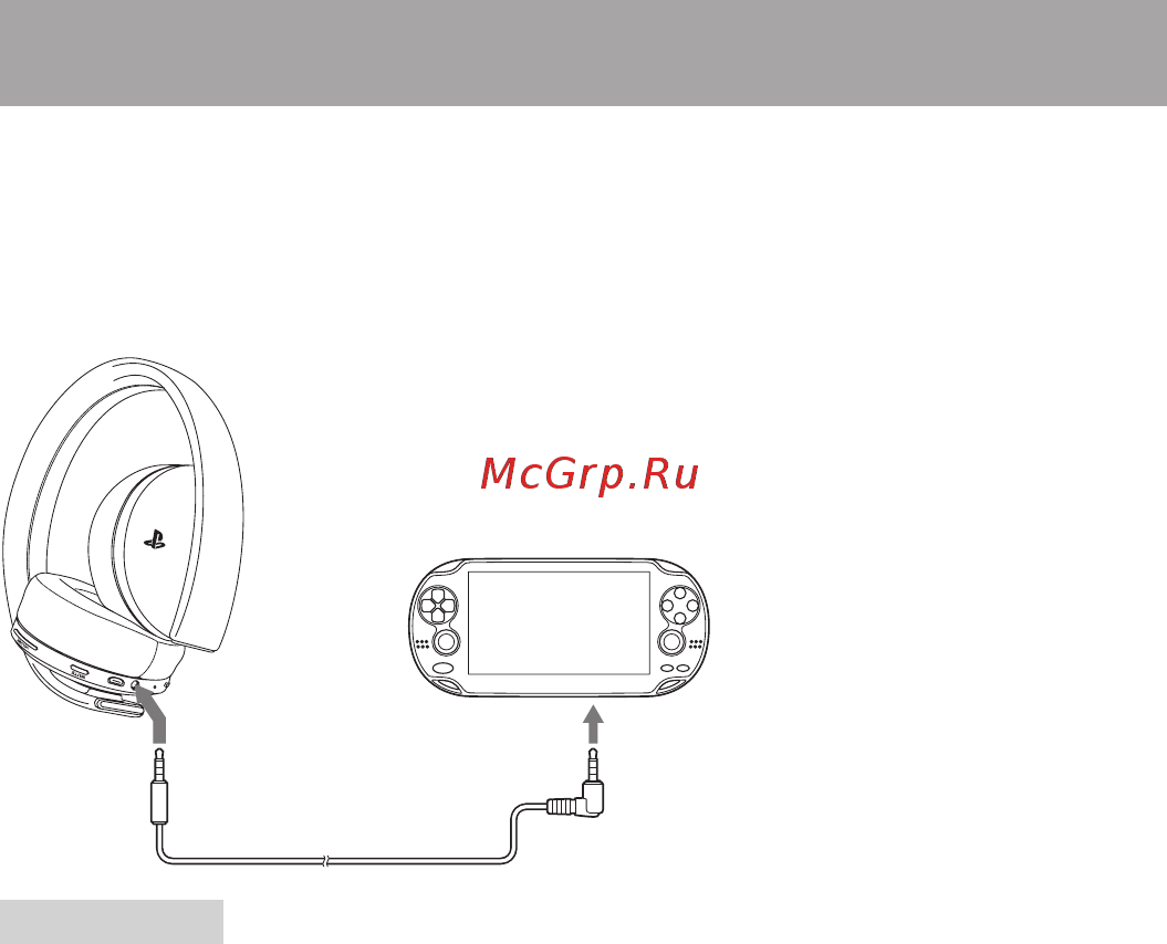 Sony Dualshock v2 Sunset Orang (CUH-ZCT2E) CUH-ZCT2E [10/16] Использование гарнитуры с портативными устройствами