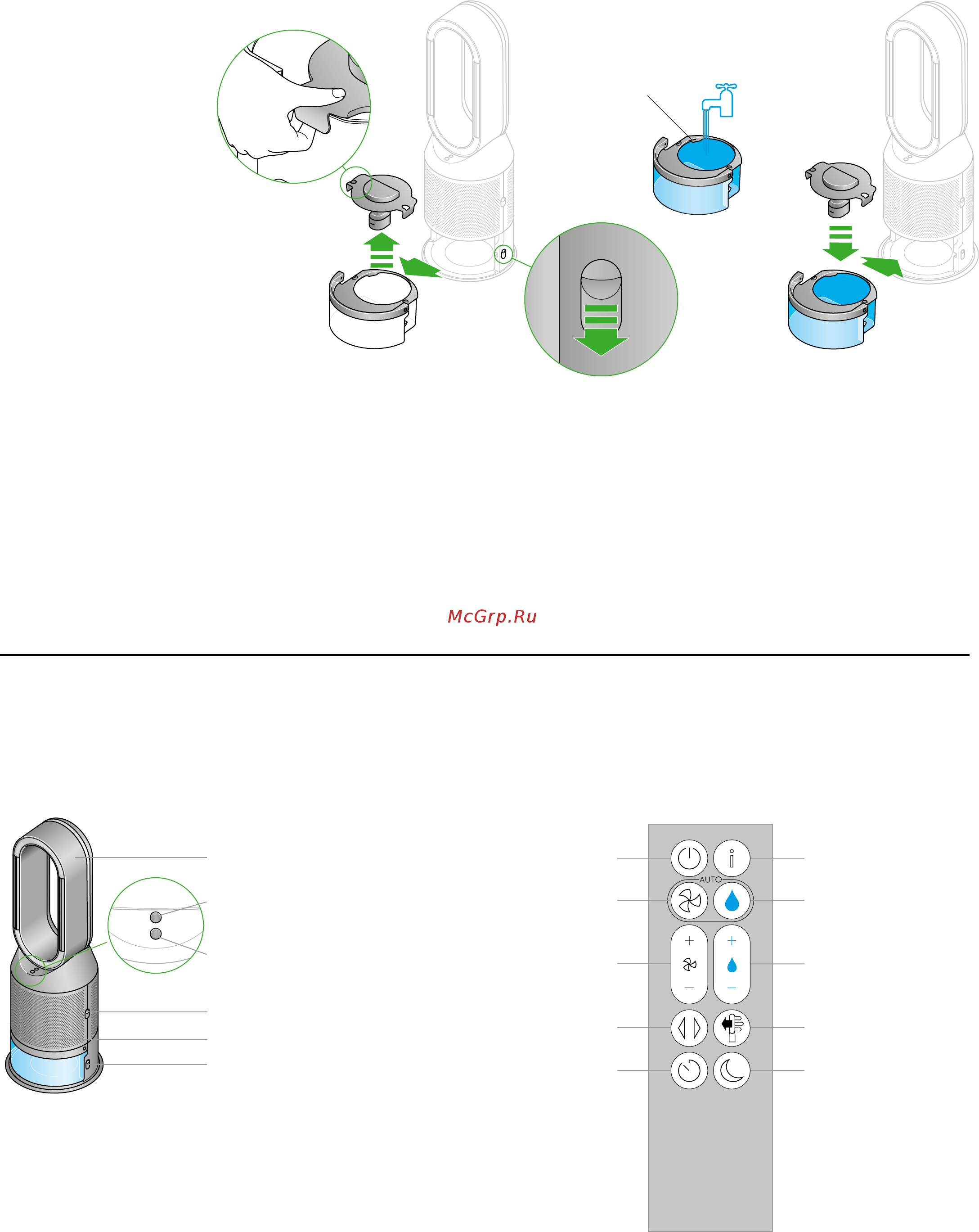 Dyson Pure Humidify + Cool PH01 [4/11] Эксплуатация устройства