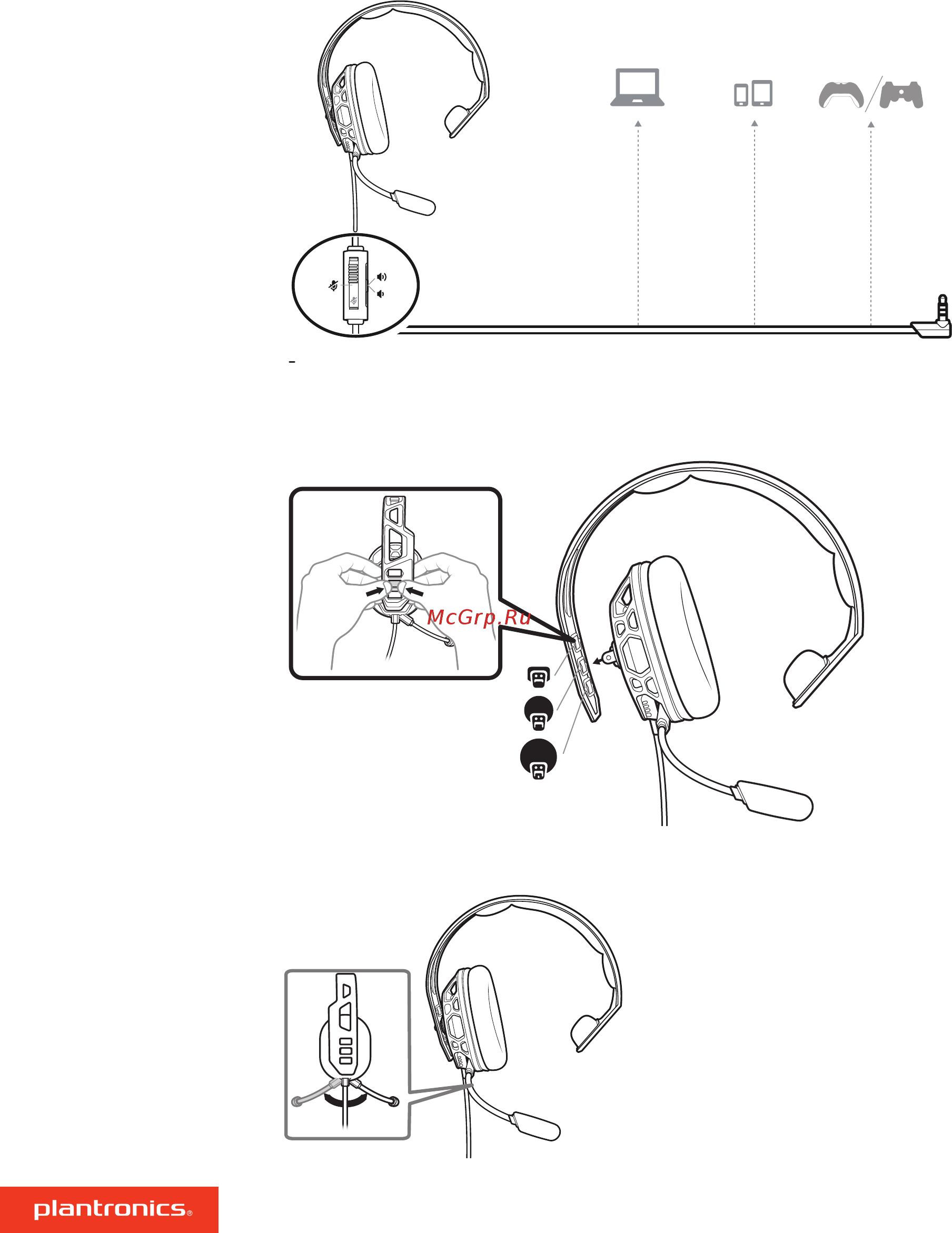 Plantronics RIG 100HS [3/5] Настройка и основные сведения