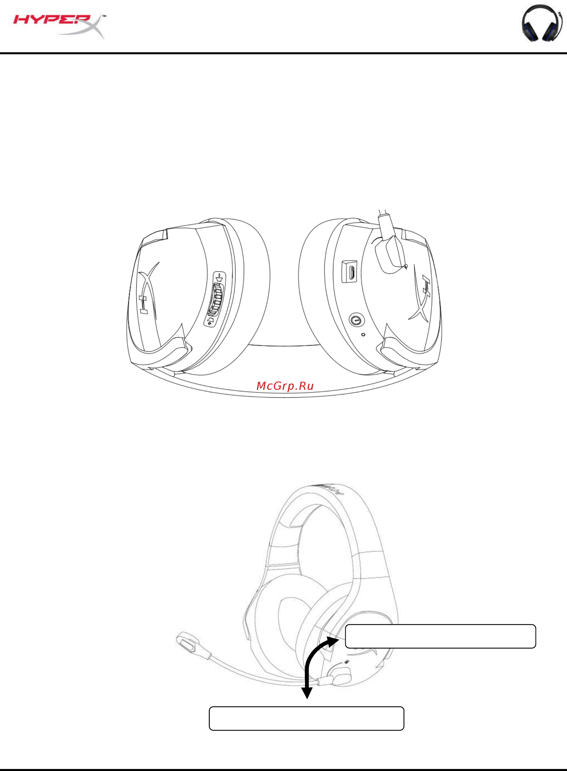 HyperX Cloud Stinger Wireless (HX-HSCSW-BK) [5/13] Элементы управления гарнитурой