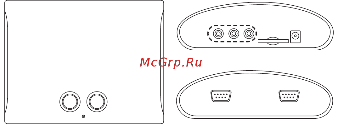 Magistr Mega drive (250 игр 16 bit) [2/4] Подключение к телевизорам c различными видеовходами