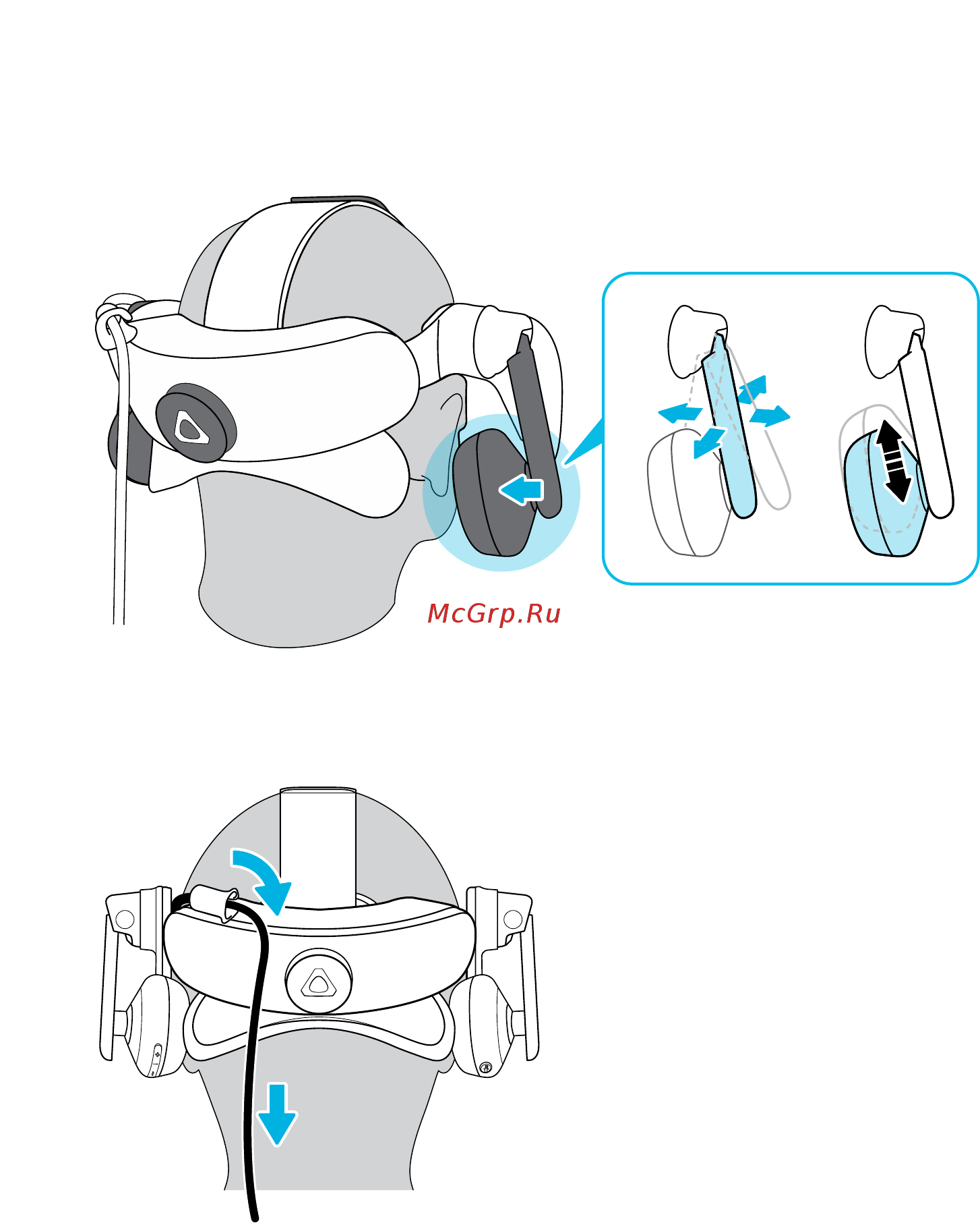 HTC для Vive Pro 2.0 (99HANM010-00) Инструкция по эксплуатации онлайн [11/86] 581282