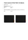 Lenovo для Yoga Tablet 3 10" Black (ZG38C00542) Инструкция по эксплуатации