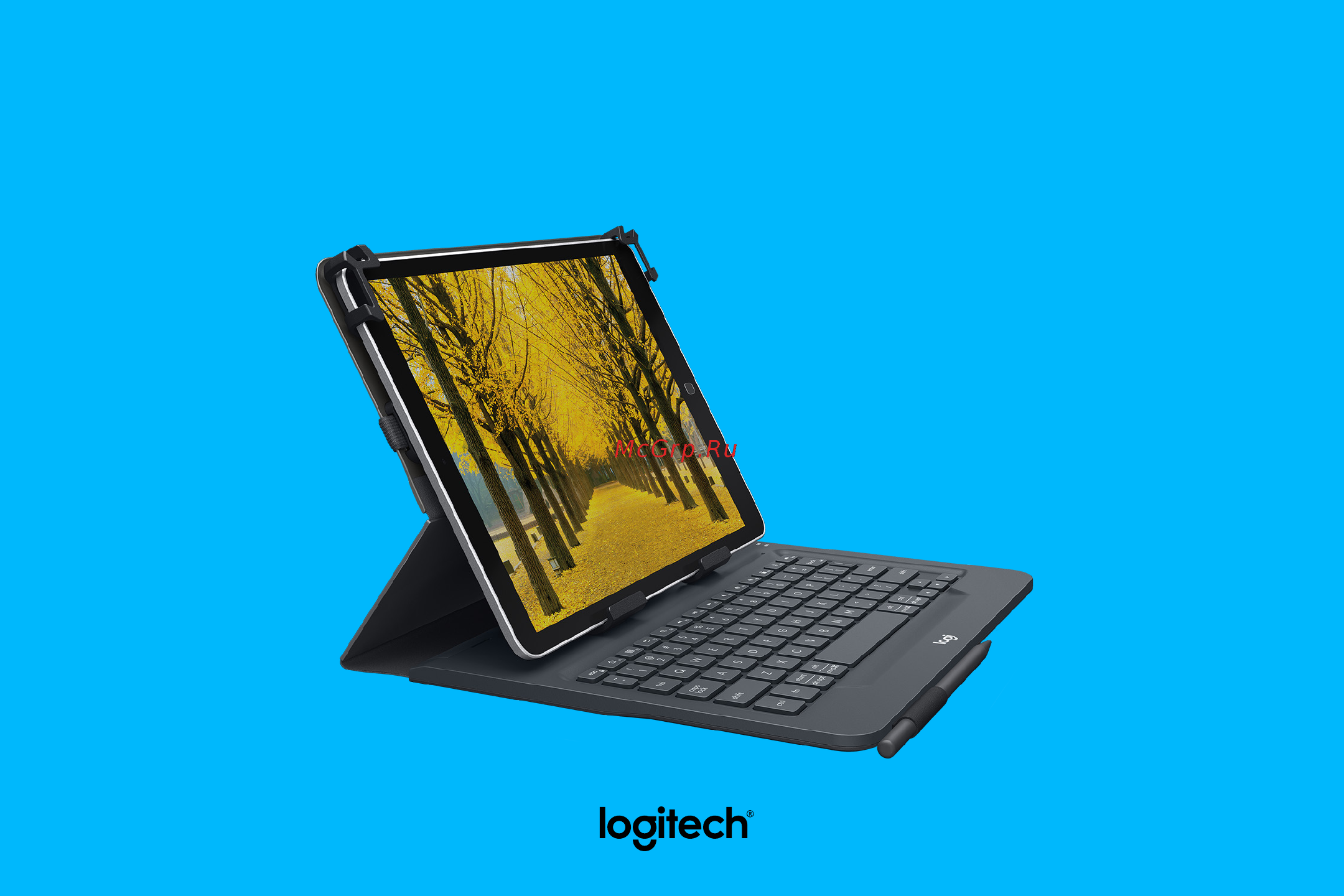 Logitech 920-008342 с клавиатурой Инструкция по эксплуатации онлайн