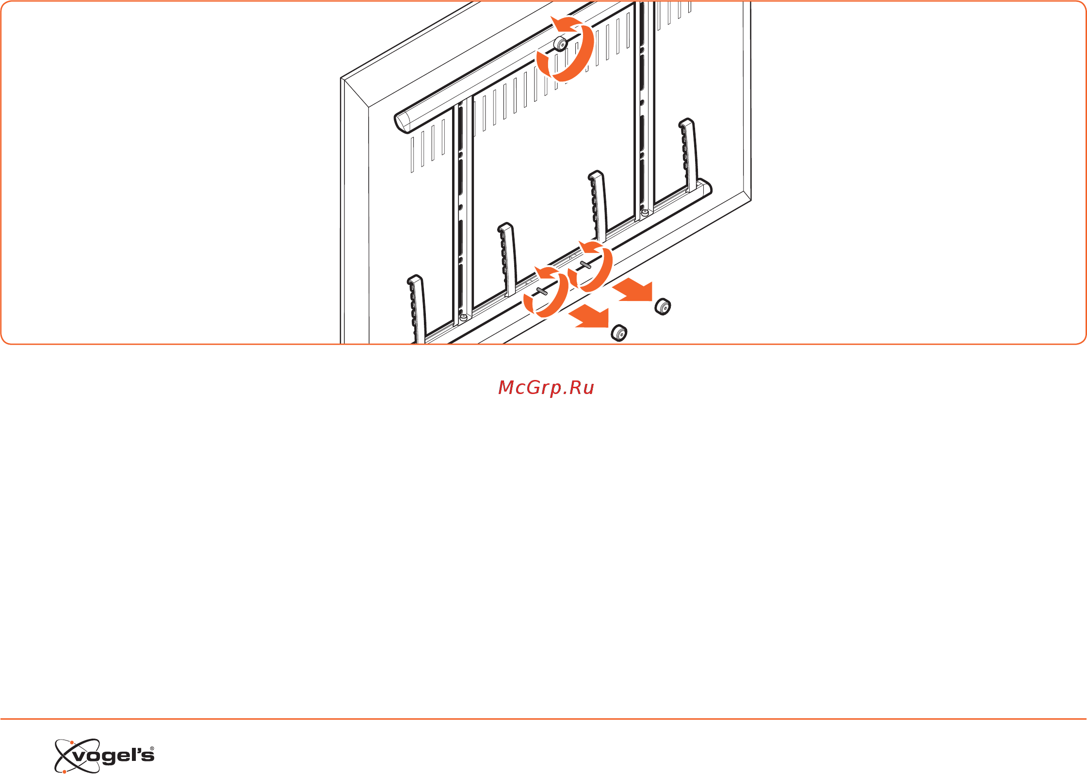 Vogel\'s NEXT 8375 [12/40] Loosen the upper thumbscrew remove the lower thumbscrews