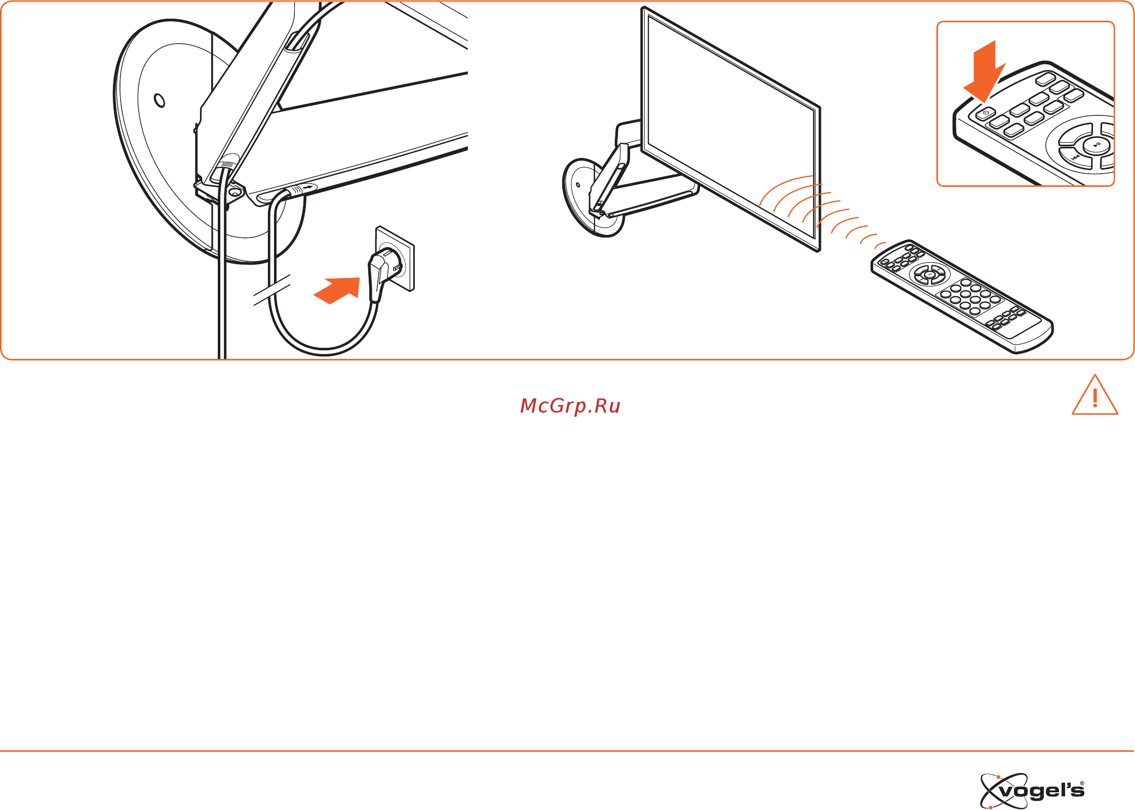 Vogel\'s NEXT 7355 [21/36] Connect the wall mount to a wall socket
