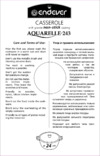 Endever Aquarelle-243, с крышкой Инструкция по эксплуатации
