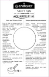 Endever Aquarelle-161, с крышкой Инструкция по эксплуатации