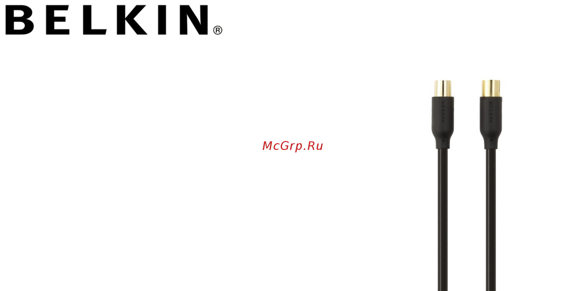 Belkin TV коакс. папа/мама 5м (F3Y057bt5M) Инструкция по эксплуатации онлайн