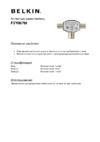 Belkin антенный 1 вход/2 выхода (TV коакс.) (F3Y067bt) Инструкция по эксплуатации