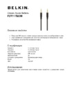 Belkin Jack 3.5 папа/папа 2м (F3Y117bt2M) Инструкция по эксплуатации