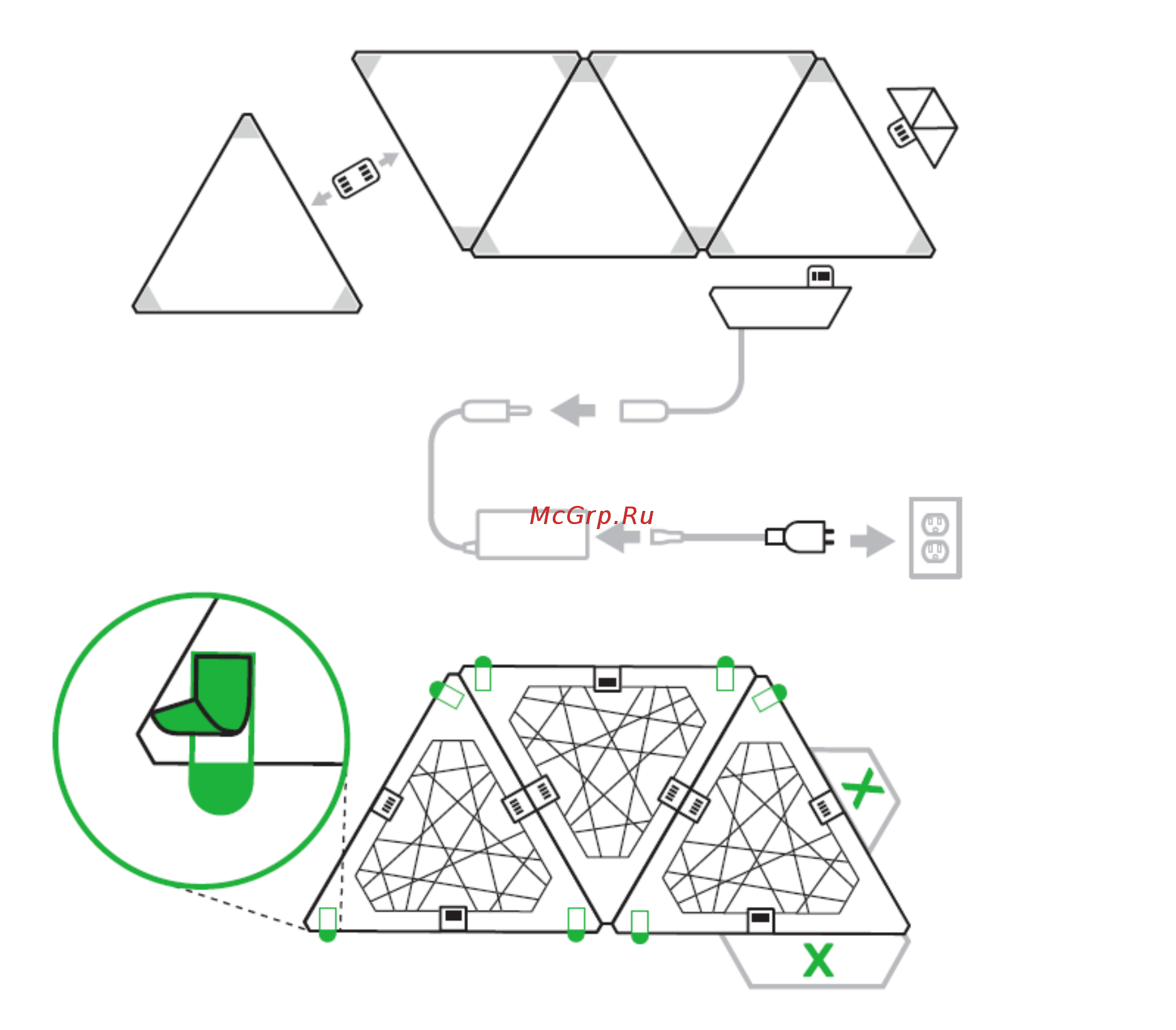 Nanoleaf Light Panels Smarter Kit (NL22-0002TW-9PK) Инструкция по эксплуатации онлайн
