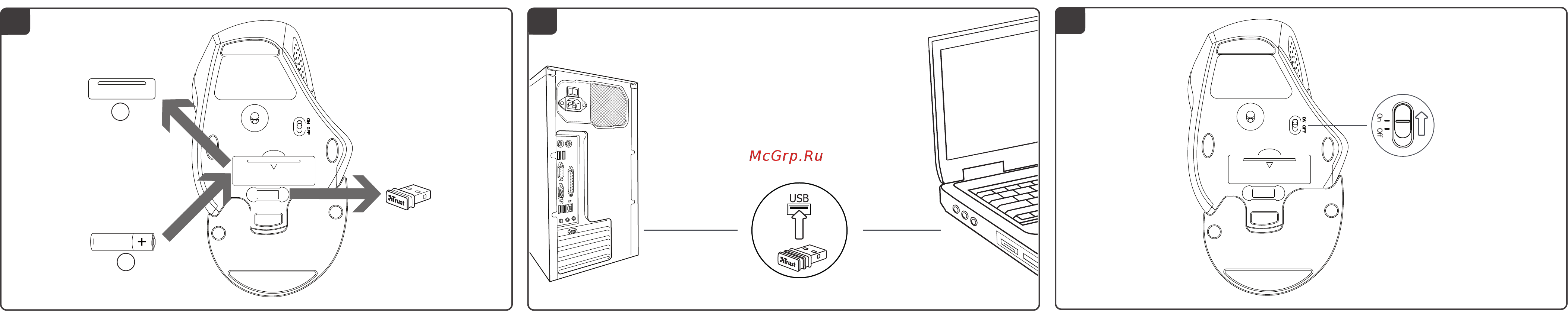 Trust Vergo Wireless Ergonomic Comfort (21722) Инструкция по эксплуатации онлайн [2/2] 589537