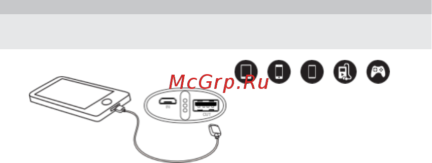 TTEC PowerStones Trio 2х5000 mAh Black (2BB148S) [9/23] Зарядка устройства с помощью powerstones