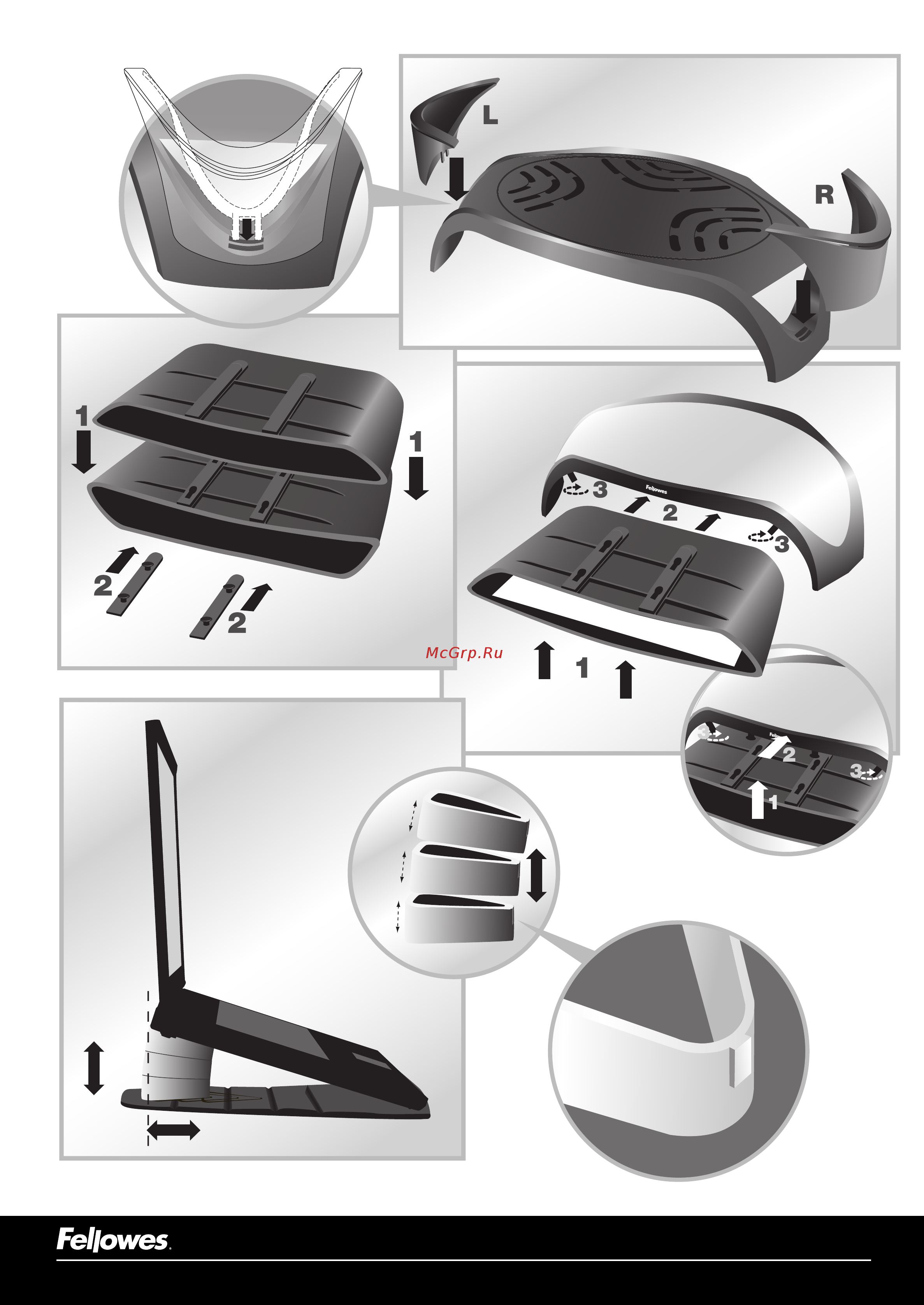 Fellowes Smart Suites MONITOR RISER PLUS (CRC80208) Инструкция по эксплуатации онлайн [2/2] 576146