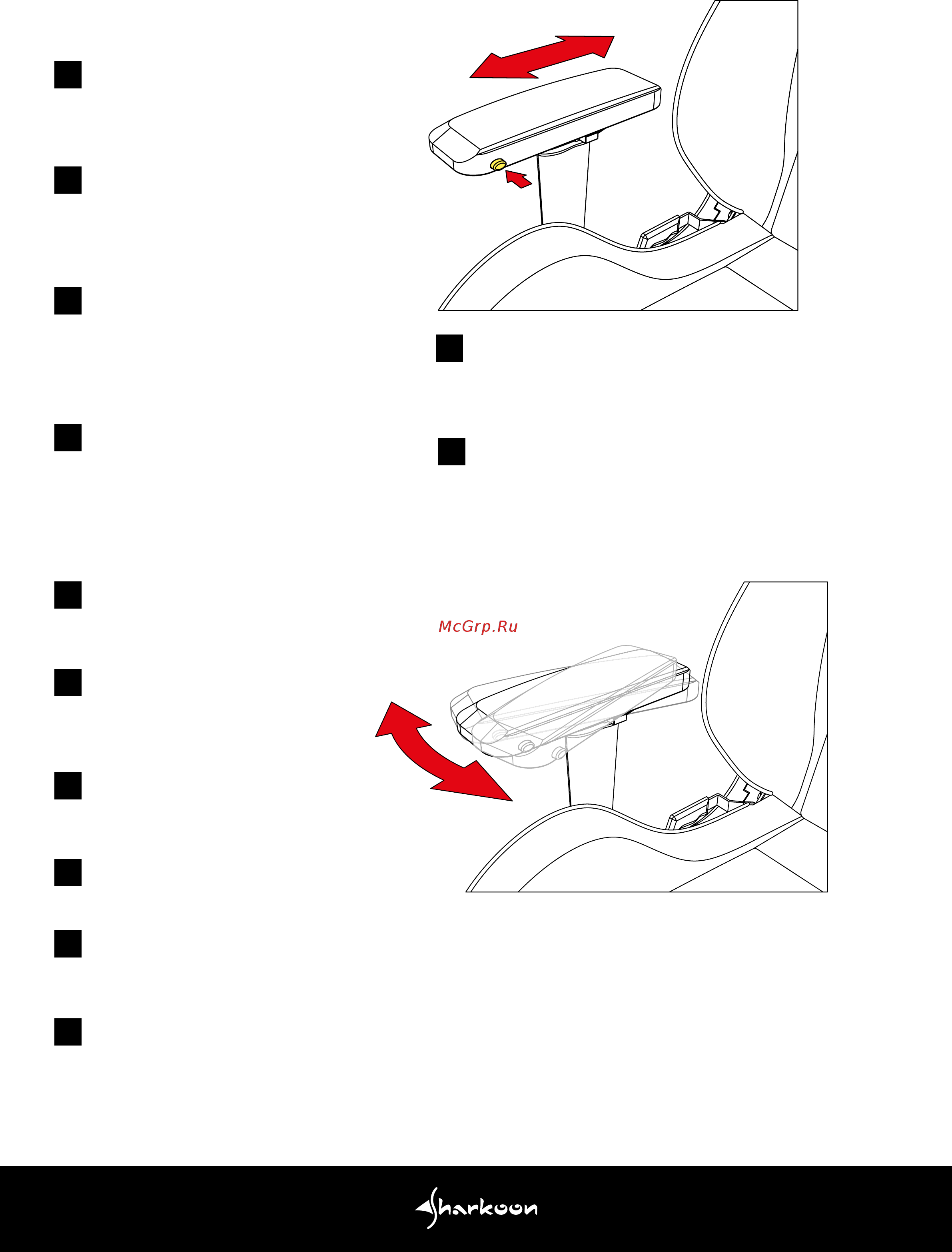 Sharkoon Skiller SGS3 Black/Green [15/16] Adjustment of armrests