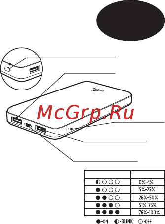 RIVACASE VA2037 10000 mAh [12/17] Вхо