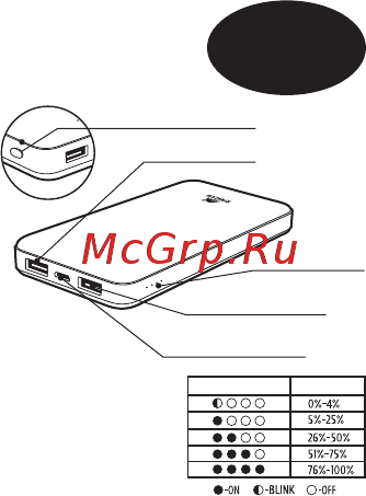 RIVACASE VA2037 10000mAh Инструкция по эксплуатации онлайн [4/17] 576922