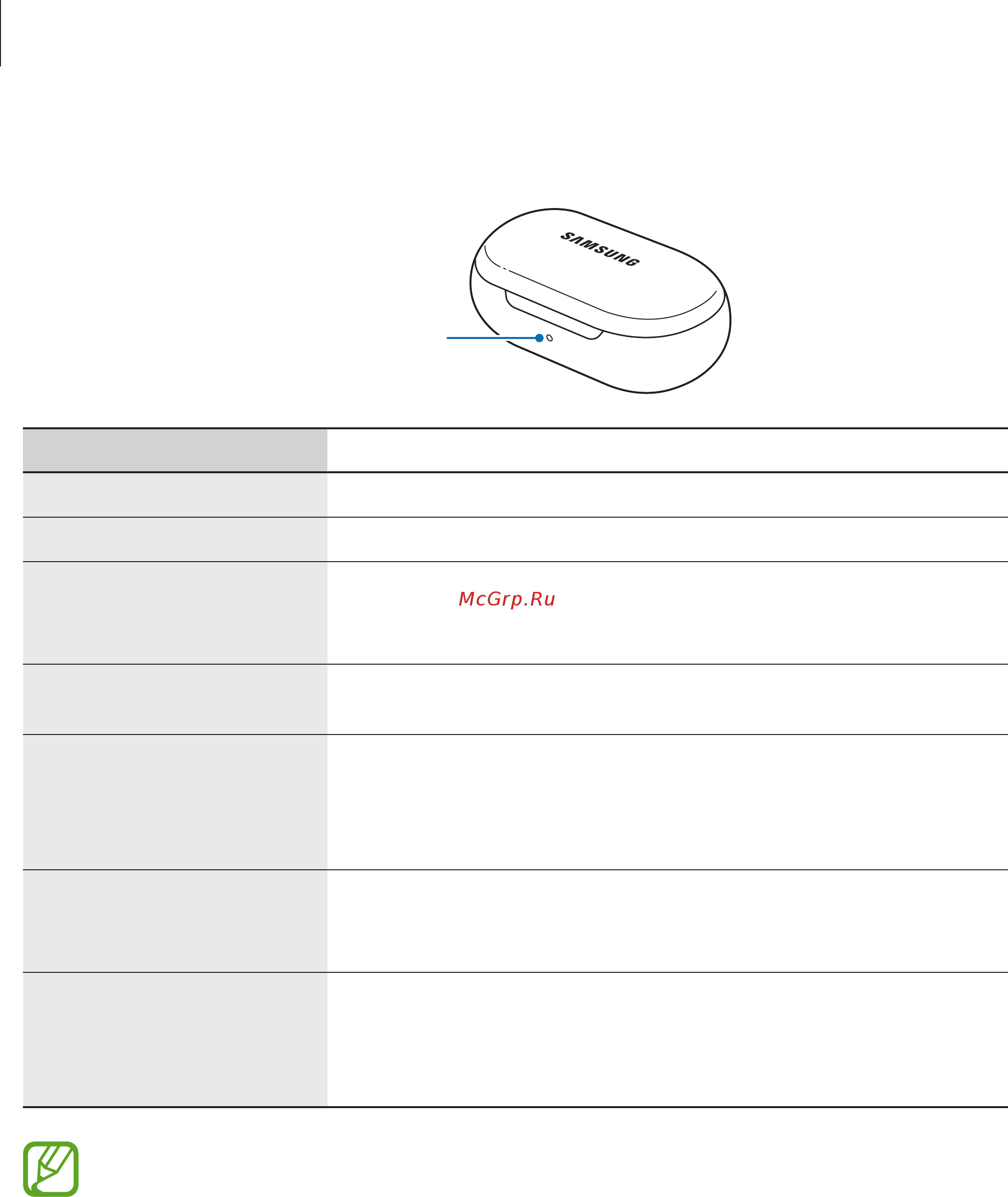 Samsung Galaxy Buds SM-R170 Silver [17/46] Световой индикатор футляра аккумулятора