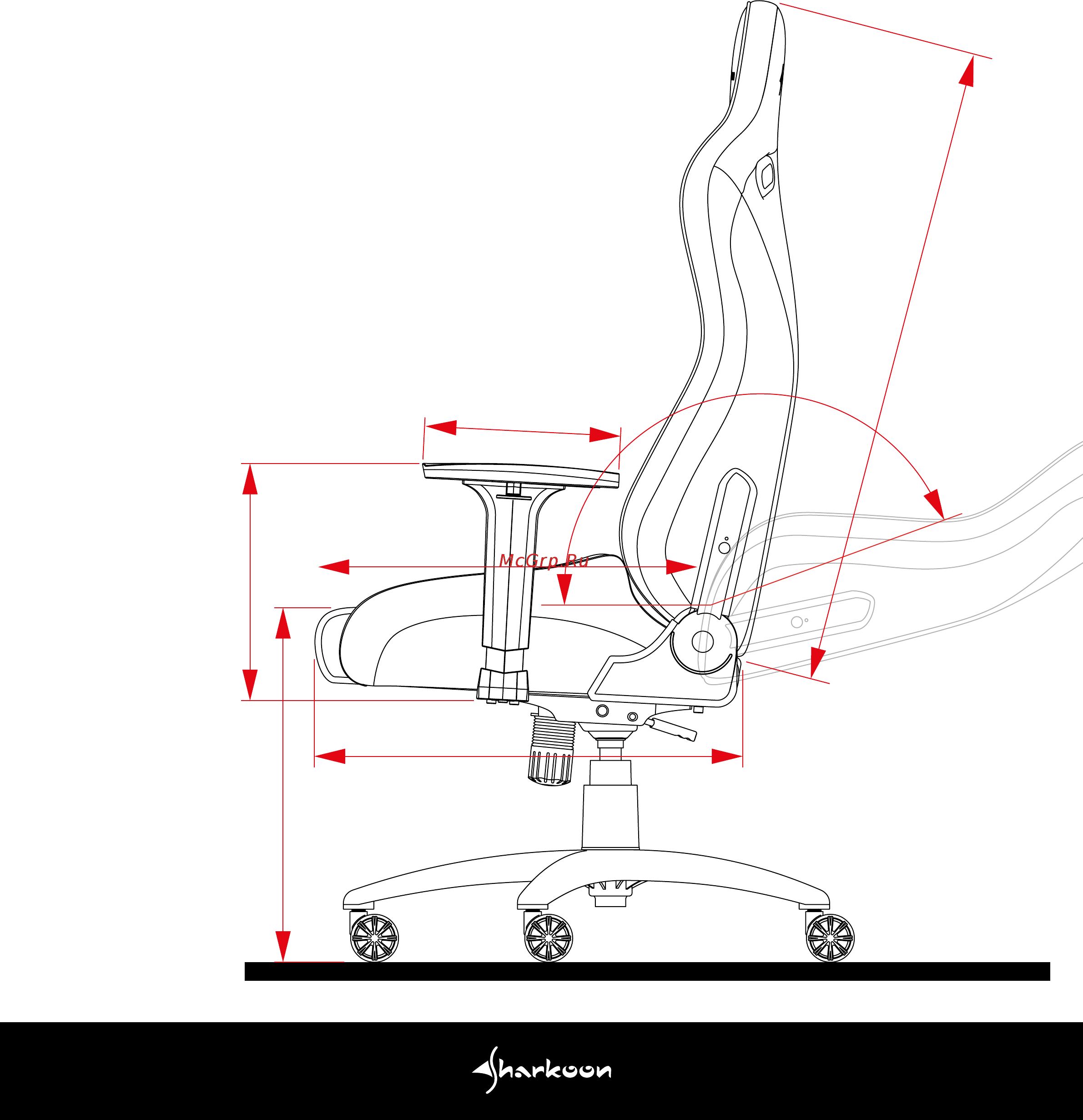 Sharkoon Elbrus 3 Black/Red Инструкция по эксплуатации онлайн [3/24] 582938