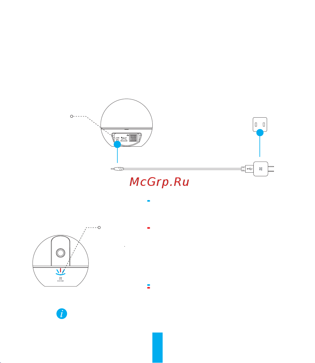 Ezviz C6TС Black [24/76] État de l indicateur led