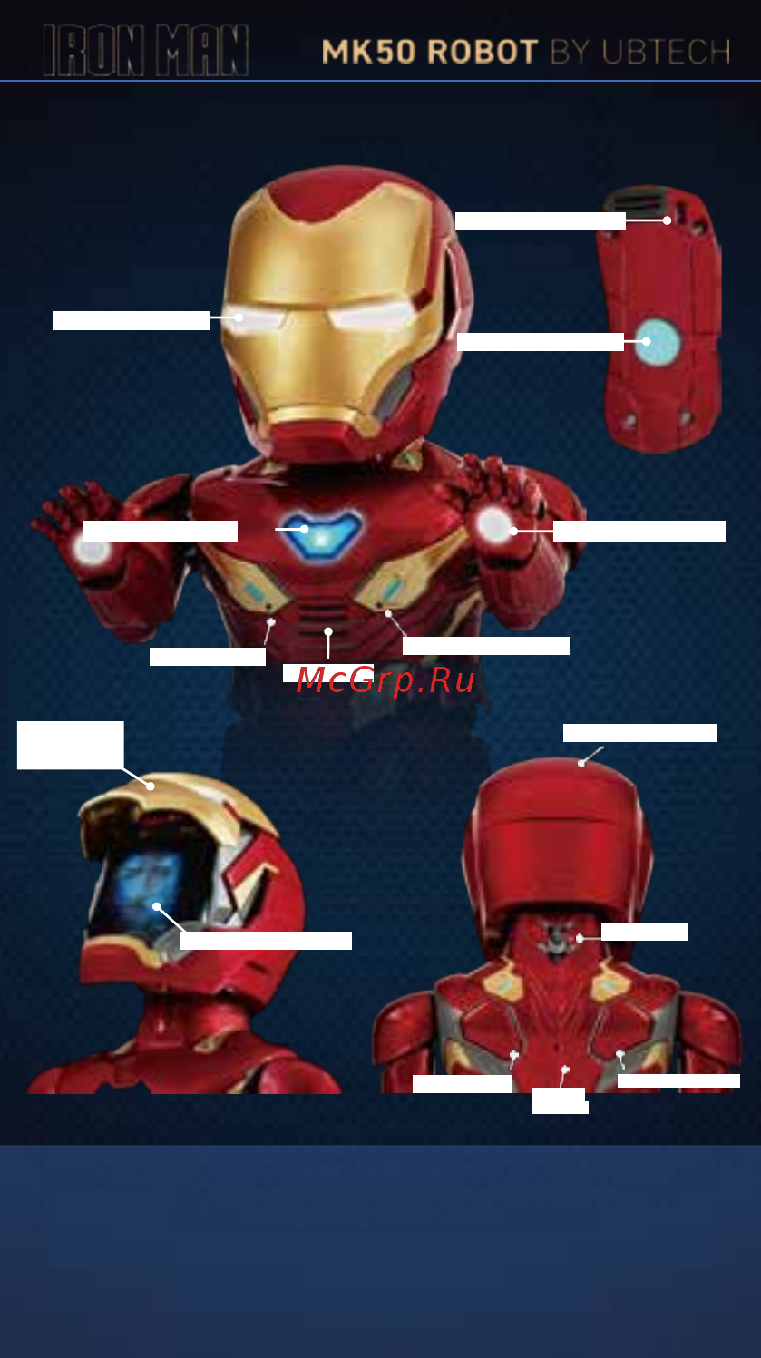 UBTech Iron Man (MK50) [4/34] Анимированный экран