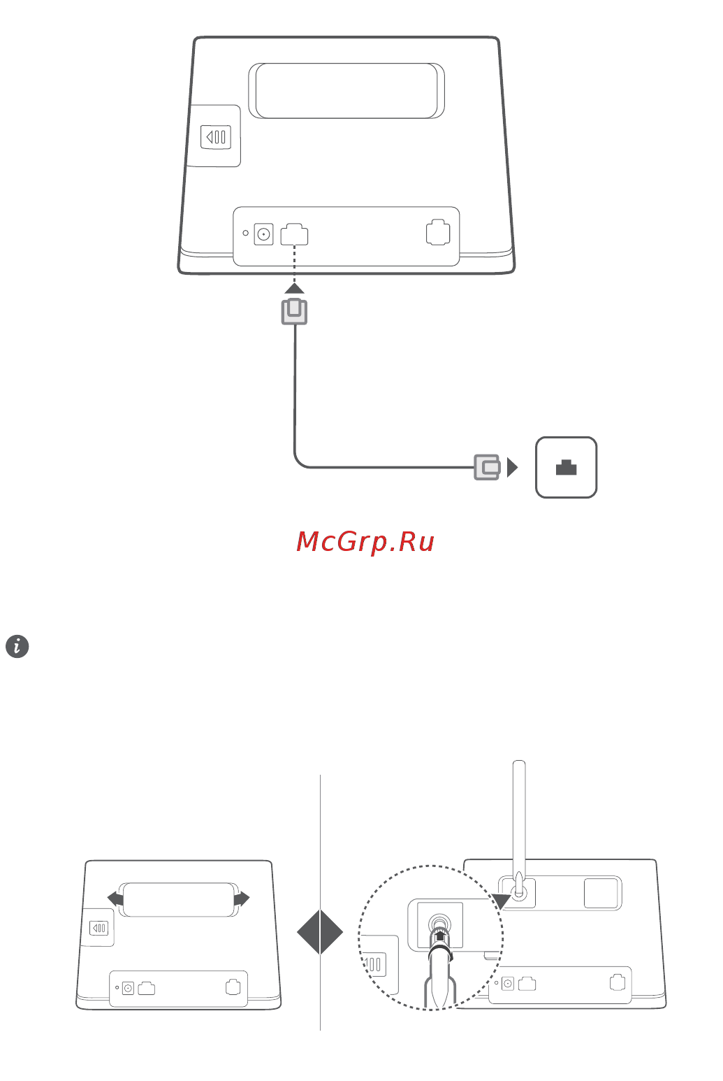 Huawei B311-221 [8/20] Установка внешней антенны