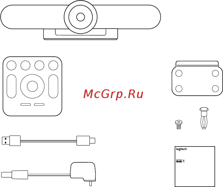 Logitech MeetUp ConferenceCam (960-001102) [17/32] Contenido de la caja