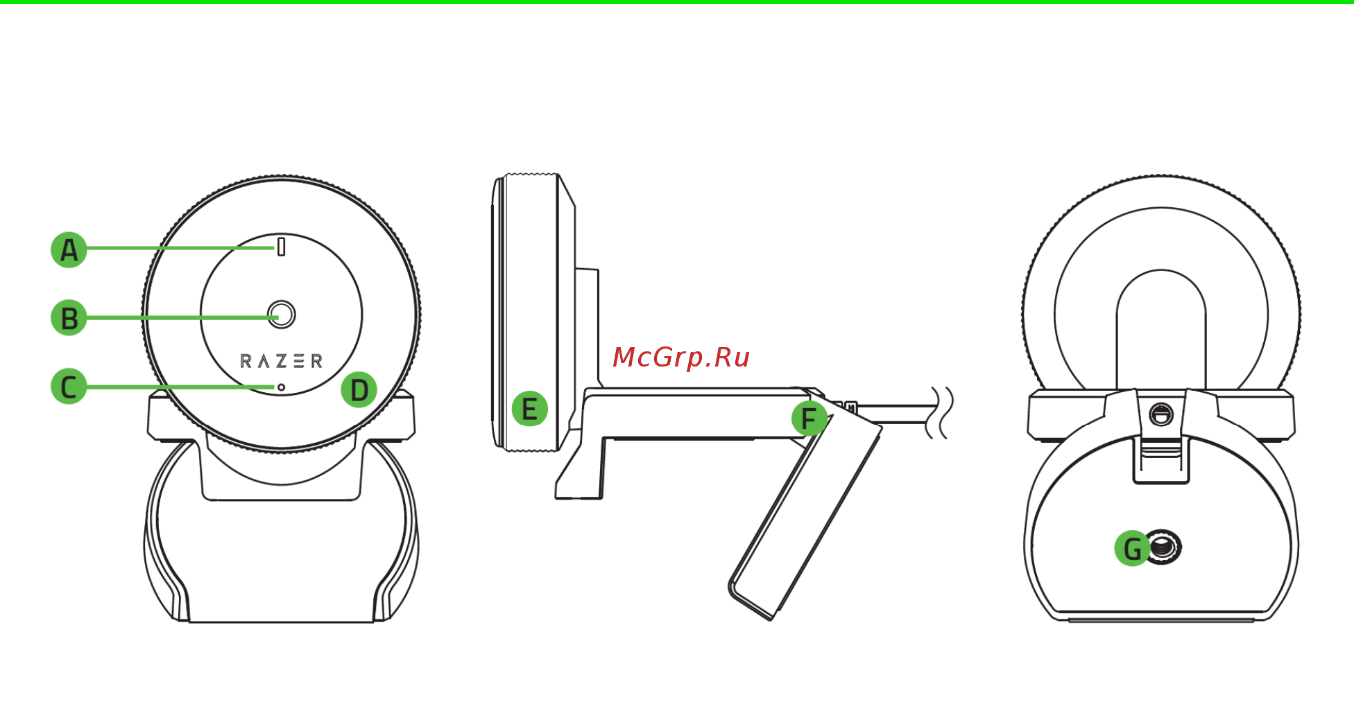 Razer Kiyo (RZ19-02320100-R3M1) [3/9] Внешний вид устройства