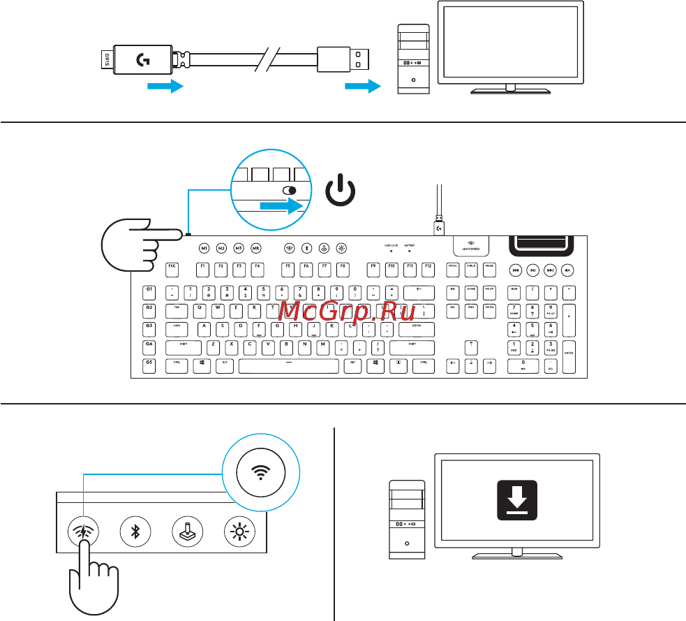 Logitech G915 Tactile (920-008909) (русская раскладка) [267/0] Lightspeed връзка
