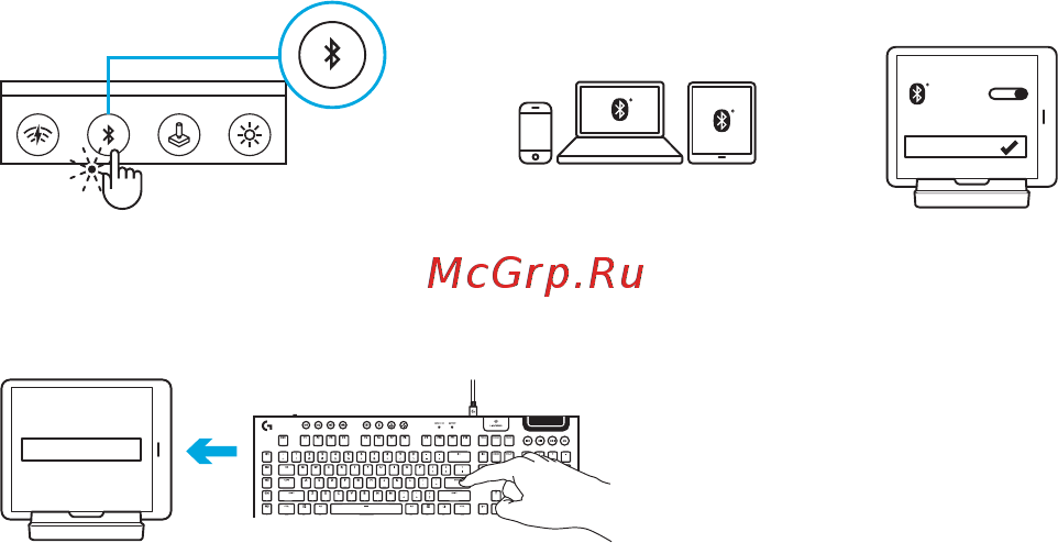 Logitech G915 Tactile (920-008909) (русская раскладка) Инструкция по эксплуатации онлайн [340/0] 888637