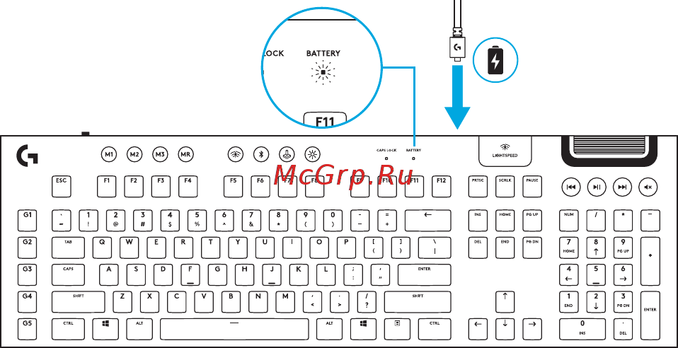 Logitech G915 Tactile (920-008909) (русская раскладка) [41/0] Ricarica