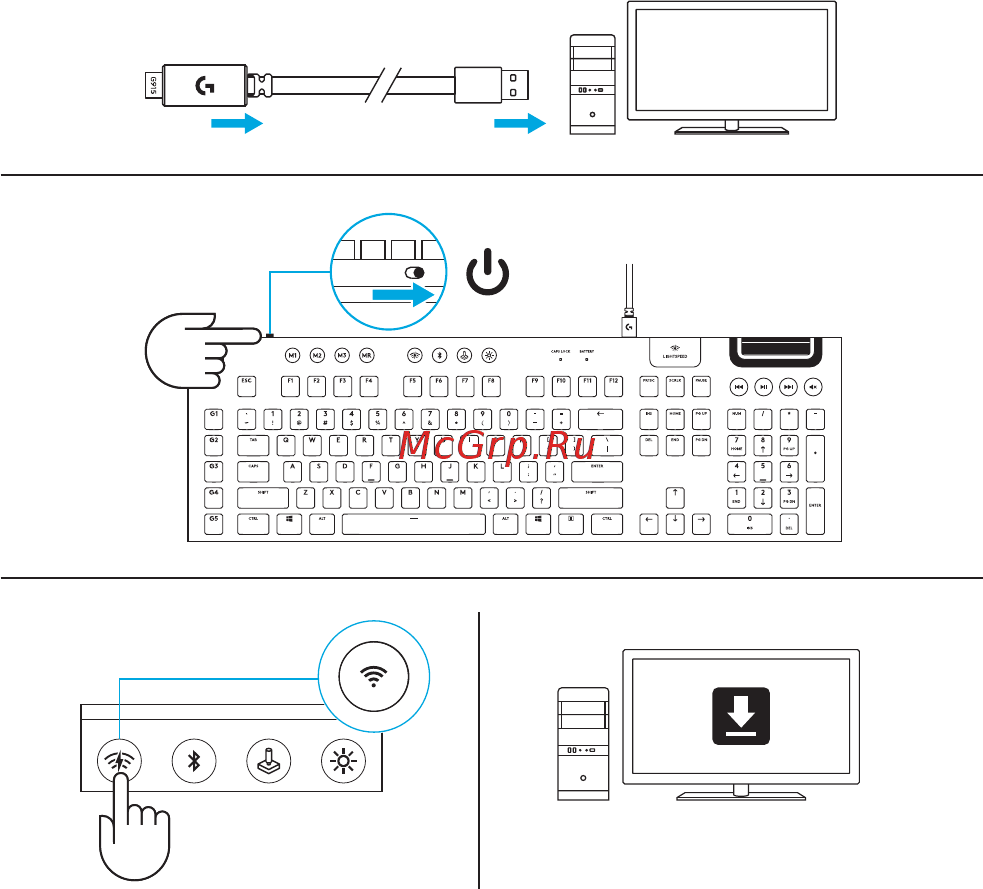 Logitech G915 Tactile (920-008909) (русская раскладка) [51/0] Conexión lightspeed