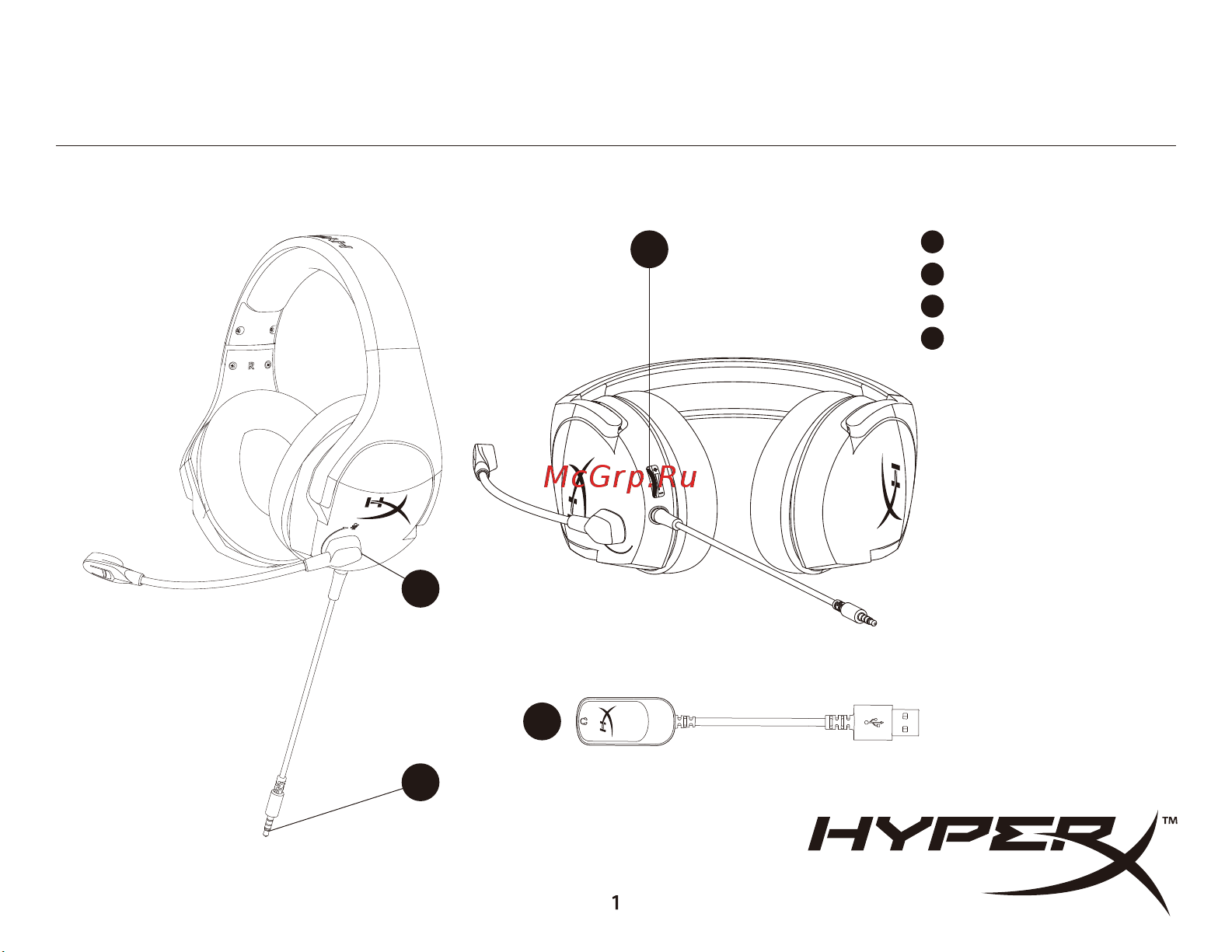 HyperX Cloud Stinger Core + 7.1 (HHSS1C-BA-BK/G) Инструкция по эксплуатации онлайн