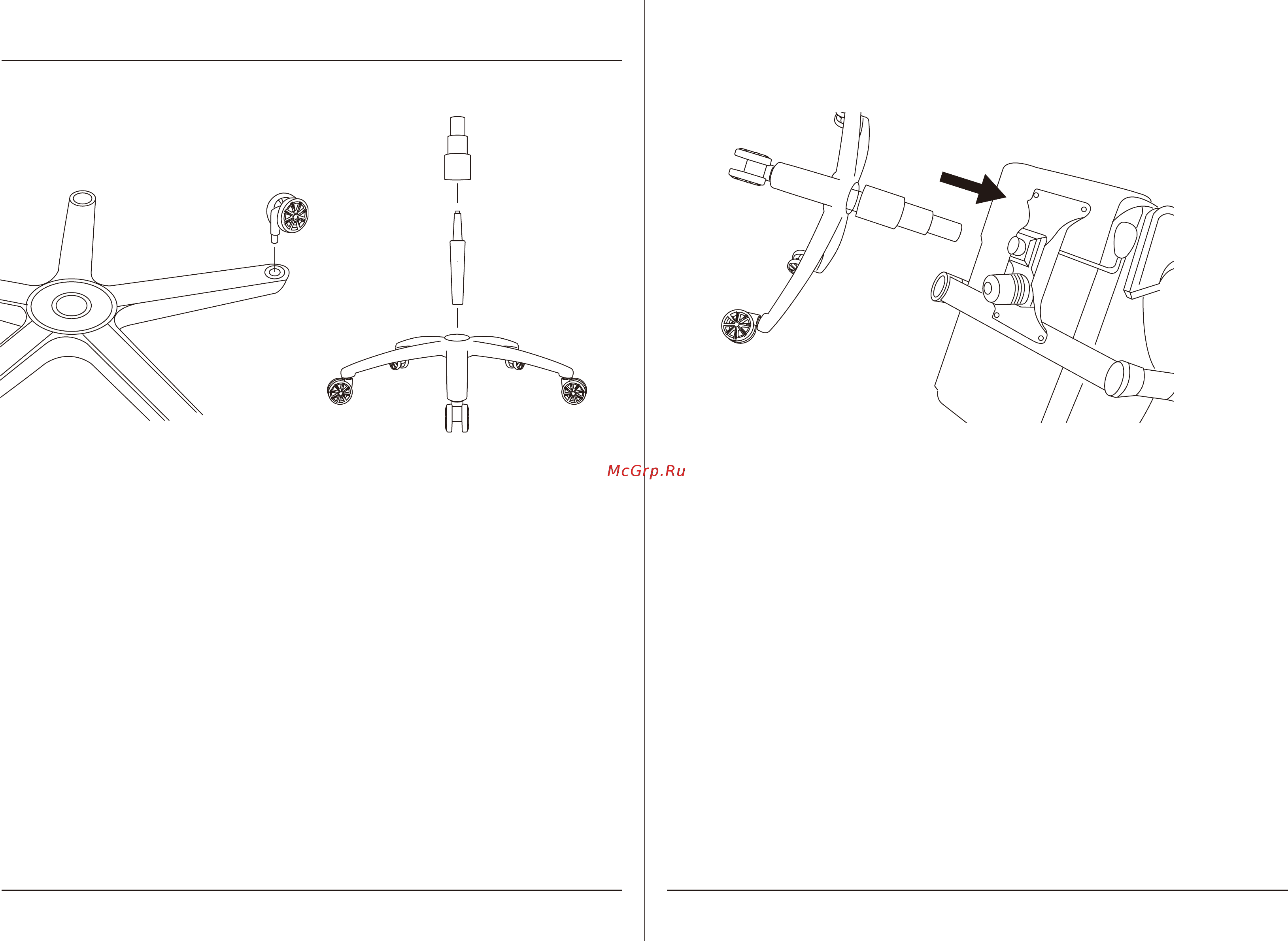 ThunderX3 BC5-Black-Red AIR [7/13] B assemble the wheel base parts of group 2
