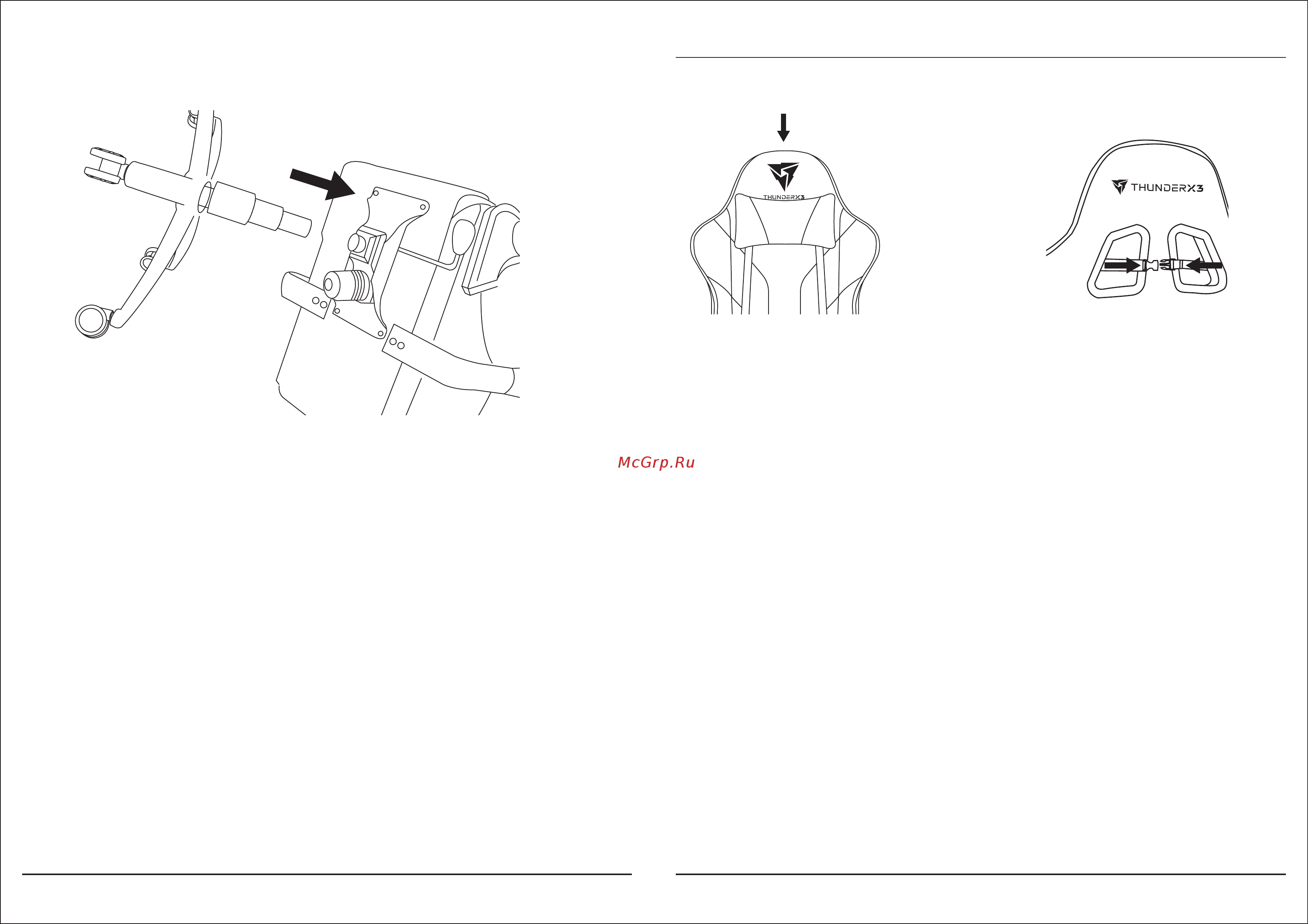 ThunderX3 EC3 Black AIR [8/14] A attach headrest cushion