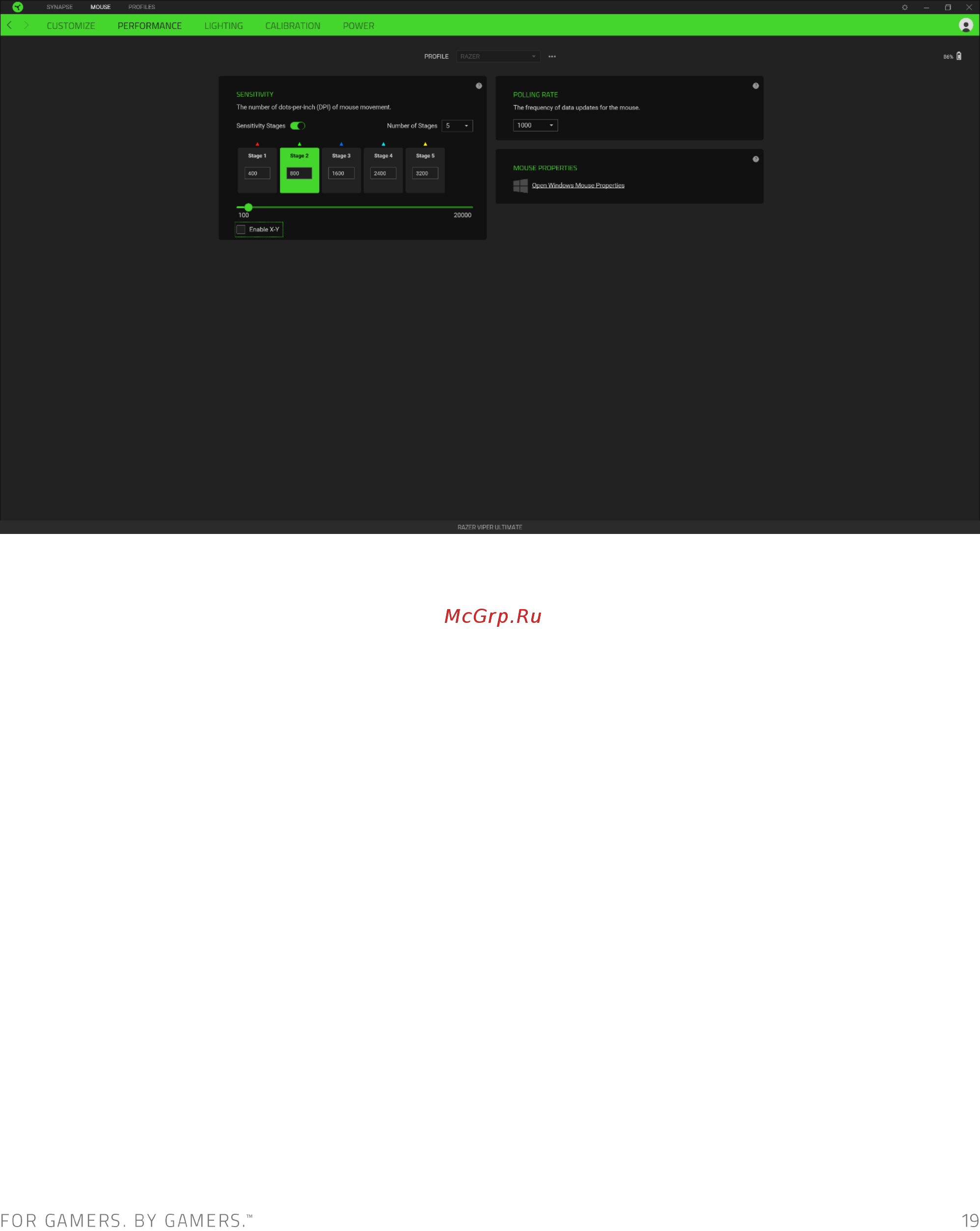 Razer Viper Ultimate (RZ01-03050200-R3G1) Инструкция по эксплуатации онлайн [20/33] 578155
