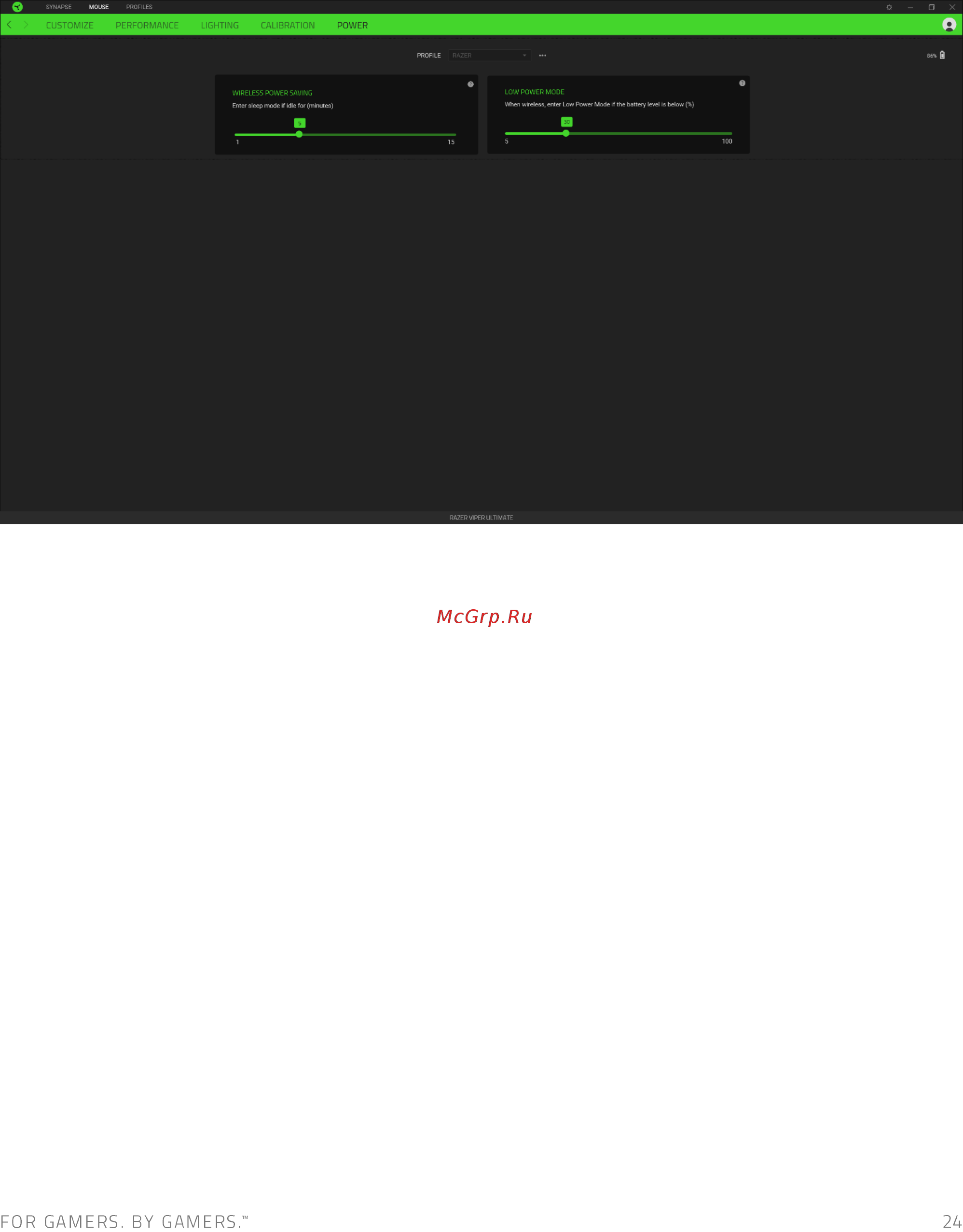 Razer Viper Ultimate (RZ01-03050200-R3G1) Инструкция по эксплуатации онлайн [25/33] 578155