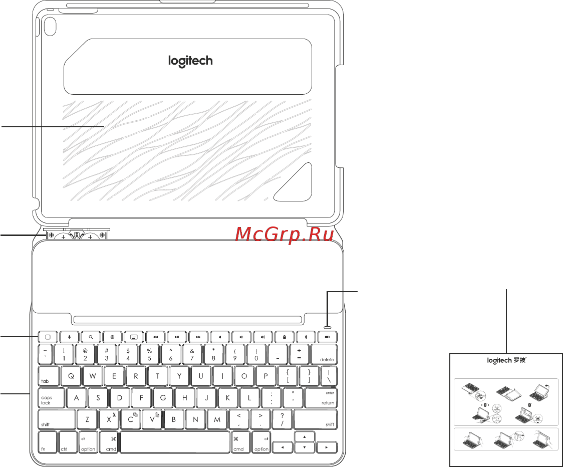 Logitech Slim Folio iPad 7th Gen (920-009652) Русская раскладка [121/0] A termék ismertetése