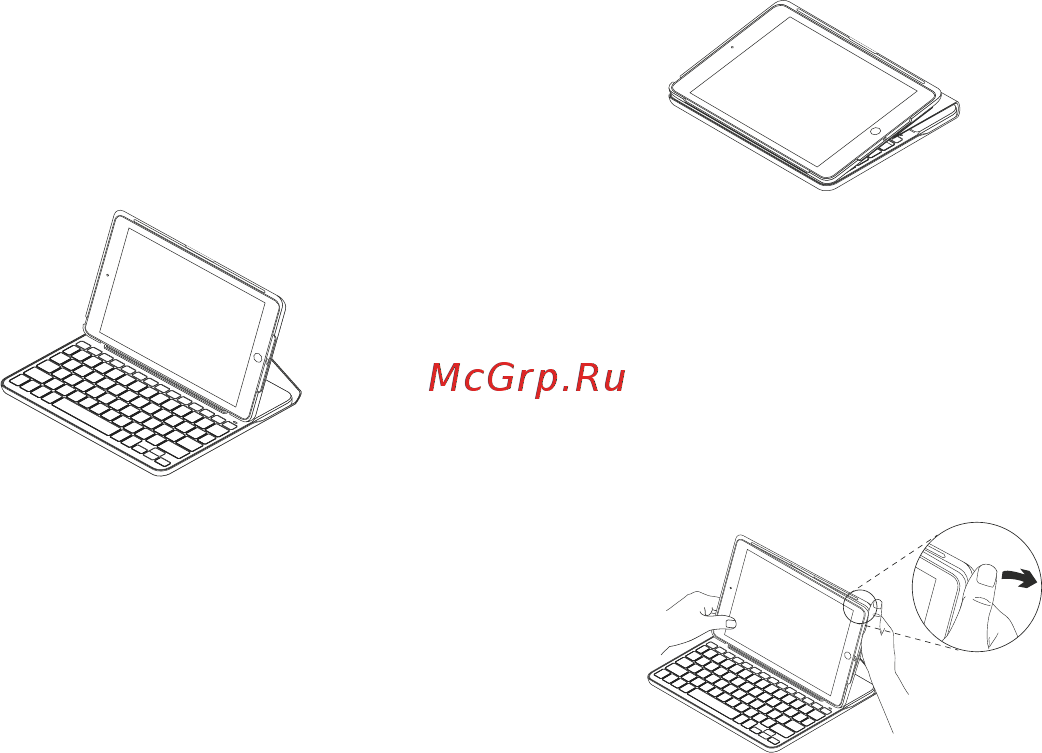 Logitech Slim Folio для iPad 7th Gen (920-009652) [124/184] A billentyűzettok használata