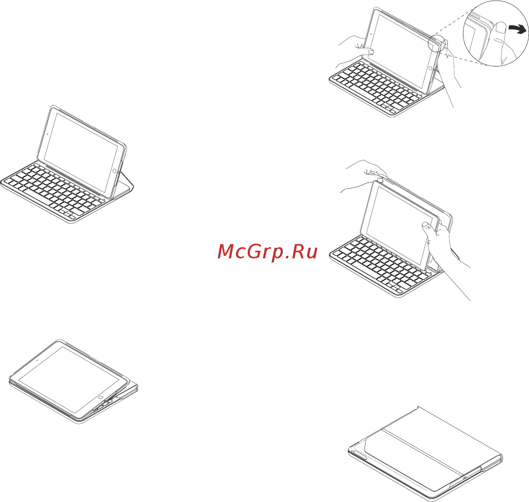 Logitech Slim Folio для iPad (7-го поколения) Gen (920-009652) [14/184] Verwenden des tastatur case