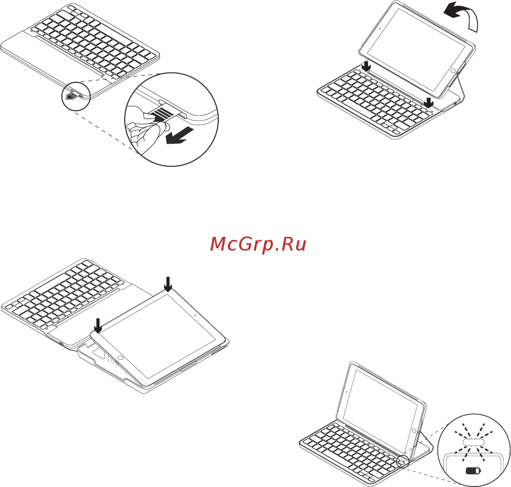 Logitech Slim Folio для iPad (7-го поколения) Gen (920-009652) [141/184] Konfigurowanie etui z klawiaturą