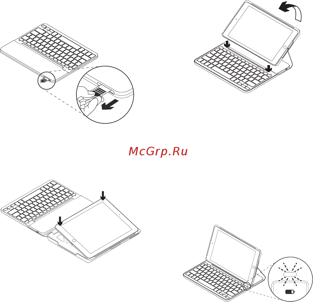Logitech Slim Folio для iPad (7-го поколения) Gen (920-009652) [150/184] Nastavenie puzdra s klávesnicou